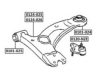 ASVA 0124-025 Track Control Arm